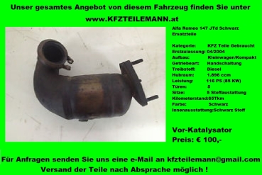 Vor-Katalysator Alfa Romeo 147 JTd